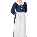 fun shack Florence Nightingale Costume Kids, Florence Nightingale Costume Girls, Civil War Nurse Costume Kids XL