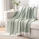 MIULEE Sage Green Super Soft Throw Blanket for Couch, Cozy Fluffy Warm Throws Knit Blankets for Sofa, Bed, Chair, Living Room, Camping, Picnic, Spring Home Decor,50 x 60 inch