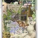 Butterfly Aesthetic Vinatge Case Compatible with iPhone 16, Cottagecore Nature Fairy Phone Case for iPhone 16, Trendy Cool TPU Bumper Case Cover