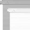 Allesin Zen No Drill Blinds for Windows Blackout Cordless Cellular Shades Honeycomb Blinds Pull Down, Free Stop Easy Install for Home and Office, Light Filtering, Customize