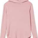 Amazon Essentials Women's Supersoft Terry Essentials Hoodie, Standard-Fit Long-Sleeve Pullover (Pink, S)
