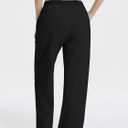 Lightweight Loose Pants for Women Casual Lounge Pants Athletic Joggers Yoga Pants with Pockets, Black,Size L