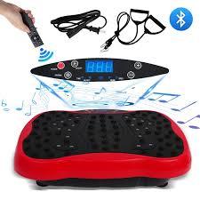 Vibration Plate 330lb, Vibration Board Exercise Machine, Full Body Workout Vibrating Fitness Platform, Waver Stand for Weight Loss, Home Gym Equipment, Red