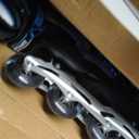 Lightning Adjustable 4 Sizes Inline Skates with Full Light up Wheels, Large - Youth