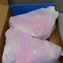 2PM SPORTS Roller Skates for Girls Boys Kids Age 4-6 5-8 6-12 8-12 with Light Up Wheels, Adjustable Youth Rollerskates Size 10C 11C 12C 13C 1 2 3 4 5 6 (Medium - Big Kid, Rose Red)