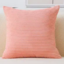 Home Brilliant Pink Euro Sham 26 x 26 Pillow Cover Large Square Pillow Case for Patio Couch Bench Girl's Room, 26x26 inch, Coral