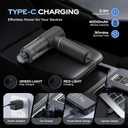 BSRCO Car Vacuum Portable Cordless 30Min Runtime, 15KPa Suction Handheld Vacuum Cordless 4-in-1, 1.25Lbs Lightweight, 75dB Quiet, USB-C Fast Charging, Washable HEPA Filter for Car, Home & Pet Hair
