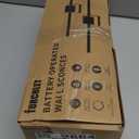 Battery Operated Wall Sconces Set of 2,  12000mAh Rotatable Picture Lights with Remote Control, Dimmable 3000-6500K LED Rechargeable Wall Lights for Living Room Bedroom Mirror, 28.3In (Black)