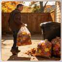 150 Pack 39 Gallon Clear Trash Bag Bulk 33" x 40" Large Plastic Recycling Bags 0.8 Mil Clear Garbage Bags for Recycling, Contractors, Storage, Outdoor Lawn & Leaf