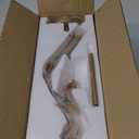 Semi Flush Mount Ceiling Light Fixture Glass Drum Chandelier Entryway Light Fixture 16''Gold Flush Mount Ceiling Lights 3-Light Foyer Lighting fixtures for Living Room Hallway Bedroom