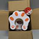 2 Pack Kitty Kurls Cat Scratcher, Magic Organ Cat Toy Scratching Board with Bell Balls, Reversible Corrugated Cardboard for Pet Claw Care
