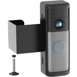 Anti-Theft Doorbell Mount Compatible with Ring/Other Battery Doorbell/Pro/Plus(2nd Gen), No-Drill Mounting Bracket Wedge Accessories for Houses, Fits Inward Swing Door No Damage to Door Wall