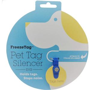 FreezeTag Dog Tag Silencer and Connector, One Size, Sky Blue