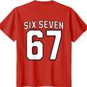 Six Seven Meme 67 Sports Jersey for Boys Girls Kids Teens T-Shirt, Size: S