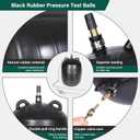 4 Inch Inflatable Pipe Plug Balloon Kit with Extension Hose,Safety Chain & Pump, Rubber Sewer Test Ball for Drain Blocking, Plumbing Pressure Testing/Leak Detection(Fits 3.8"-4.2" Pipes)