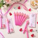 20 Sets Breast Cancer Awareness Gifts,Pink Ribbon Ballpoint Pens,Boxing Glove Lapel Pins, Motivational Cards with OPP Bags,Breast Cancer Favors for Fighters Women Survivor, Charity Events