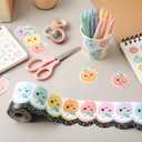 Colarr 65ft Pastel Apple Composition Bulletin Board Borders