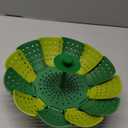  Foldable Steamer Basket,Silicone Vegetable Steamer Basket,Food Steamer,Pot Steamer Basket High Temperature Resistant Cooker Dish Steamer Basket For Steaming Fruit