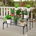 3-Tier Outdoor Metal Heavy Duty Modern for Multiple Plant Display Stand Rack