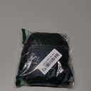 Silky Satin Lined Bonnet Sleep Cap - Adjustable Stay on All Night Hair Wrap Cover Slouchy Beanie for Curly Protection Women and Men Solid Black