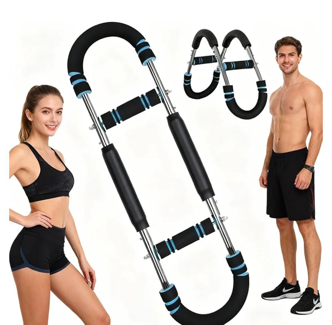Twister Arm Trainer - Adjustable 60-100lbs Resistance Arm & Chest Workout Equipment for Home Gym Fitness , Arm Strengthener for Men, Power Twister Bar for Biceps, Forearm & Shoulder Training