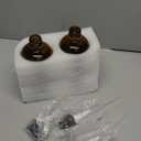 16 OZ Thick Amber Glass Soap Dispenser with Pump 2 Pack, Hand and Dish Soap Dispenser Set for Bathroom with 6 Waterproof Labels