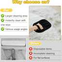 2 PCS 2025 Upgraded Five-Finger Pet Hair Remover Electrostatic Gloves, Pet Hair Removal Glove for Dog Cat Grooming, Durable Dogs Cats Hair Removal Tool for Furniture Car Couch Carpet Clothes (Standard Size)