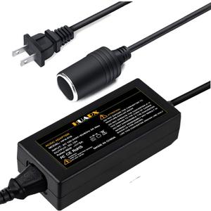 60W 5A AC to DC Converter,110v to 12V Car Cigarette Lighter Socket AC/DC Power Supply Adapter Transformer for Car Charger,Vcauum Clean,Car Purifie,Fan and Other Car Accessories Under 60W (5A)