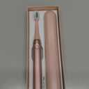 Aquasonic Icon ADA-Accepted Rechargeable Toothbrush | Magnetic Holder & Slim Travel Case | 2 Brushing Modes & Smart Timers | Gentle Micro-Vibrations (Blush) (1 Count (Pack of 1))