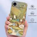 Frog Concert Case for iPhone 17 Air,Cute Frog Musician Set Pattern for Boys Girls,Trendy Cool Soft TPU Bumper Cover for iPhone 17 Air