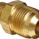 Anderson Metals - 54048-0812 Brass Tube Fitting, Half-Union, 1/2" Flare x 3/4" Male Pipe