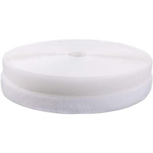 3/4'' Width x 10Meters Length White Sew On Hook and Loop Tape Fastening Nylon Fabric Tape (White, 3/4 Inch x 10 Meters)