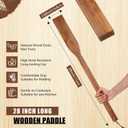 FillTouch 28 Inch Long Wooden Paddle for Cooking Flat Wooden Spatula Crawfish Paddle Stir Mixing Seafood Boil Pot Cooking Spatula for Camping Restaurants(Acacia Wood)