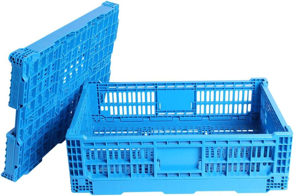 Collapsible Storage Bin Containe43 Liter Transfer box, crate Transit storage of various items (23.6" L x 15.7" W x 7.1" H)