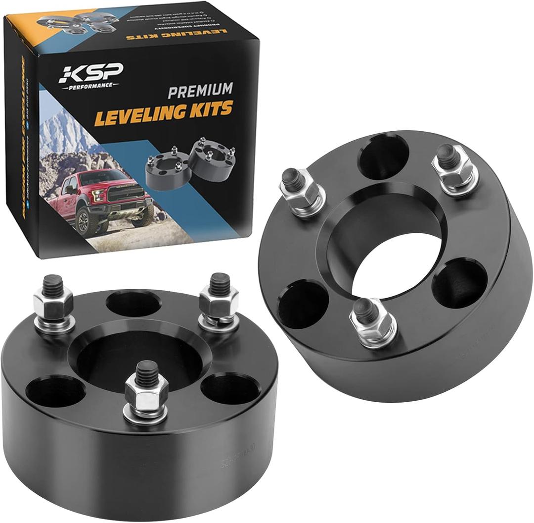 KSP 3 Inch Leveling Lift Kits for 2009-2024 Ram 1500, 3" Forged Front Strut Spacers Raise 3in for Ram 1500 4WD 4X4, 2005-2011 Dakota 2WD 4WD, 2006-2009 Raider 2WD 4WD, Aluminum Suspension Lift Kits