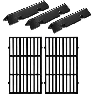 Spirit Grill Replacement Parts 7637 Grates 7635 Flavorizer Bars for Weber Spirit E-210 Grill Parts Weber Spirit I and II 200 Series E210 E220 E215 S210 S220 GS4 Parts Replacement Grates Flavor Bars