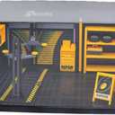 Acrylic Board for Gilumza Display Case DIY Simulation Scenario Die-cast Model for Size 10.62*6.69*5.71 Inch