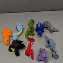 Kasyat 9 Pieces Dinosaur Stuffed Animals 4-6 Inch Mini Plush Dinosaur Figures Assortment Keychain Soft Backpack Ornaments Pendant for Stocking Stuffers, Doll Machine Party Favors