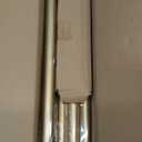 2 Pack Gold Curtain Rod, 1 Inch Adjustable Heavy Duty Curtain Rods for Windows 30 to 56 Inch, Decorative Modern Window Treatment Rods, Splicing Metal Drapery Pole, Easy Installation