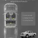 3W Floor Mats Fit for 2013-2018 Dodge Ram 1500/2500/3500 Crew Cab, 2019-2024 Ram 1500 Classic Crew Cab All Weather TPE Custome Fit Accessroies Floor Liner for Dodge Full Set Car Mats