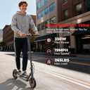 Qlaway 10/8.5" E Scooter for Adults 19 MPH Sport Escooter 350W Motor, Electric Scooter 15-22 Miles Range, Bearing 265 LBS/APP Control