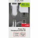 ZGear Power Plus Charging Essentials 3 Pc Kit 7.5Watt 4Ft