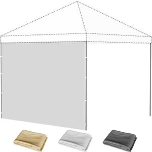 10x10 Canopy Sidewalls, 1Pcs Canopy Sidewalls, UV Protection, Waterproof, Zipper Sidewall for 10x10 Pop Up Canopy Tent, Outdoor Events, Vendor Booths, Canopy Accessories (White, 1Pc)