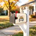 TOUNER Hello Autumn Pumpkin Truck Mailbox Covers, Autumn Thanksgiving Magnetic Letter Box Wrap, Fall Harvest Post Letter Box Decor for Outdoor Garden Front Yard Porch, Mailbox Decor Gifts for Friends