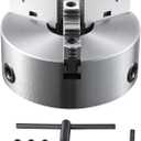 VEVOR 3-Jaw Lathe Chuck, 8'', Self-Centering Lathe Chuck, 0.16-8 in/4-200 mm Clamping Range with T-key Fixing Screws Hexagon Wrench, for Lathe 3D Printer Machining Center Milling Drilling Machine