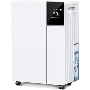 2500 Sq.Ft Dehumidifier for Basement with Drain Hose, Max 34 Pints Dehumidifiers for Home, Bedroom, Bathroom, Basement, Smart Humidity Presets, Three Modes, 24HR Timer, Quiet Operation