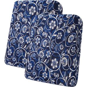 hyha Printed Couch Cushion Covers, Floral Sofa Covers Washable for 2 Cushion Couch, Stretch Pattern Outdoor Cushion Covers for Patio Furniture with Elastic Bottom(2 Packs, Baroque)