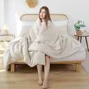 ROSGONIA Beige Comforter Set Queen, 3pcs (1 Boho Beige Comforter & 2 Pillowcases), All Season Bedding Lightweight Soft Bedspread Blanket Quilt, Queen Comforter 90"x90"