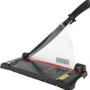 12.5" Guillotine Paper Cutter with Laser, Paper Trimmer with Safety Guard and Blade Lock, Heavy Duty Metal Base, 10 Sheet Capacity Paper Slicer for Crafting, Classroom and Office