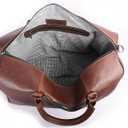 Leather Duffel Bag for Men & Women Travel, Weekend, Overnight, Gym Bag, Brown